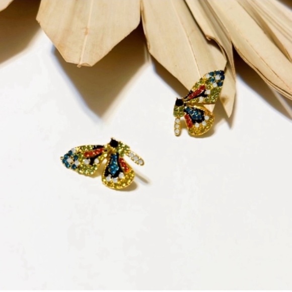 Free people multicolor butterfly earrings - Picture 5 of 7